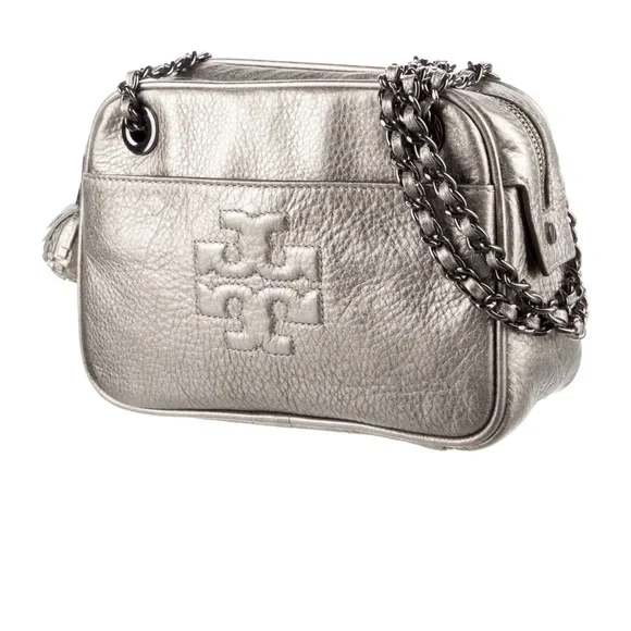 Tory Burch Silver Crossbody Bag - Picture 2 of 5